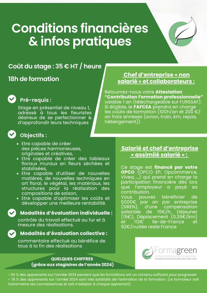 Conditions financières & infos